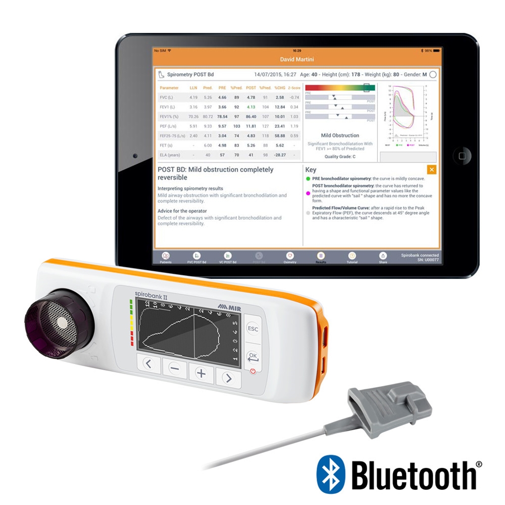 Spirometer Shop - MIR Spirobank II Spirometer